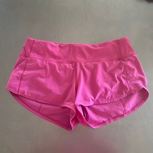 SONIC PINK lululemon speed up shorts